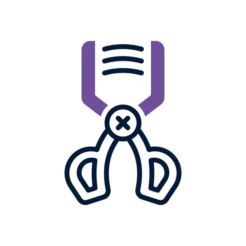 eyelash curler icon. vector dual tone icon for your website, mobile, presentation, and logo design.