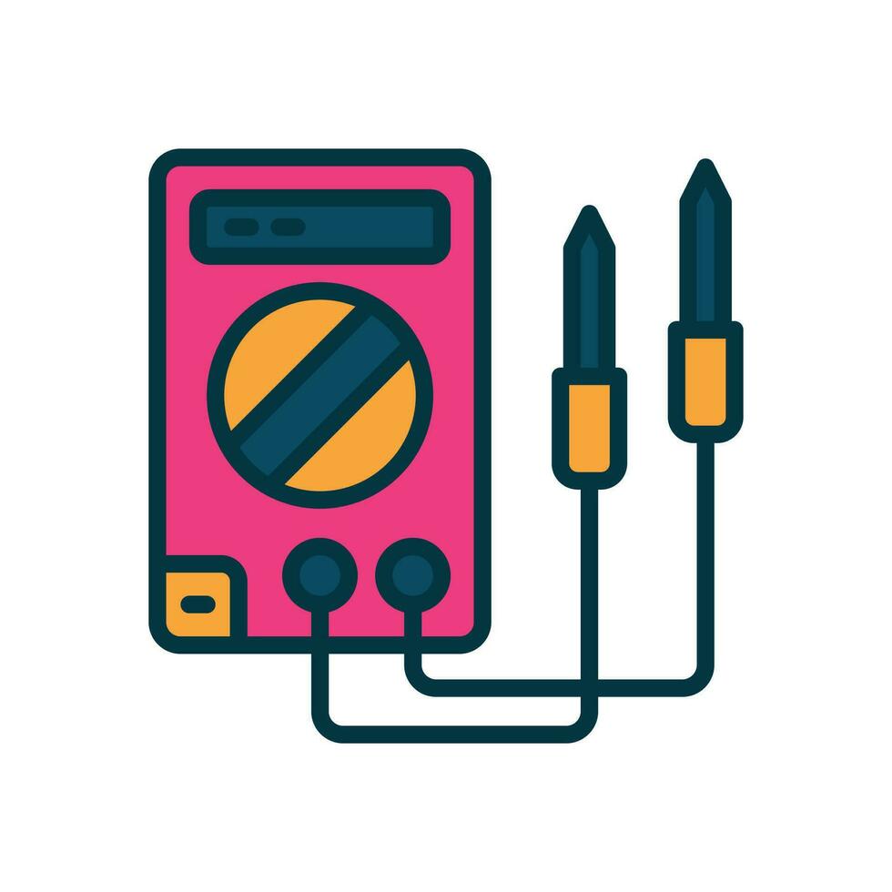 voltmeter icon. vector filled color icon for your website, mobile, presentation, and logo design.