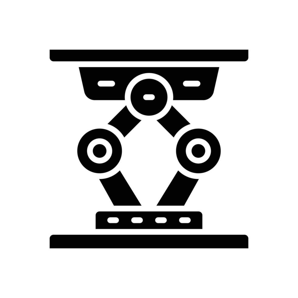 hydraulic jack icon. vector glyph icon for your website, mobile, presentation, and logo design.