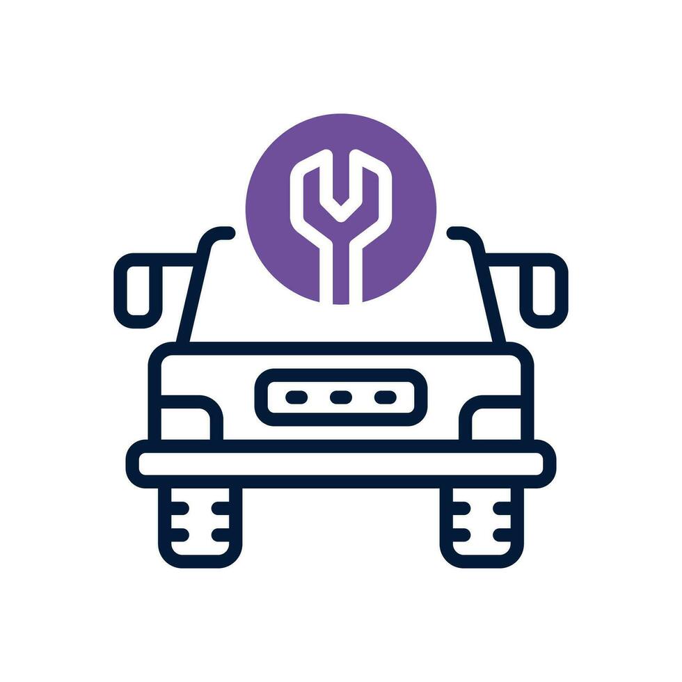 car service icon. vector dual tone icon for your website, mobile, presentation, and logo design.