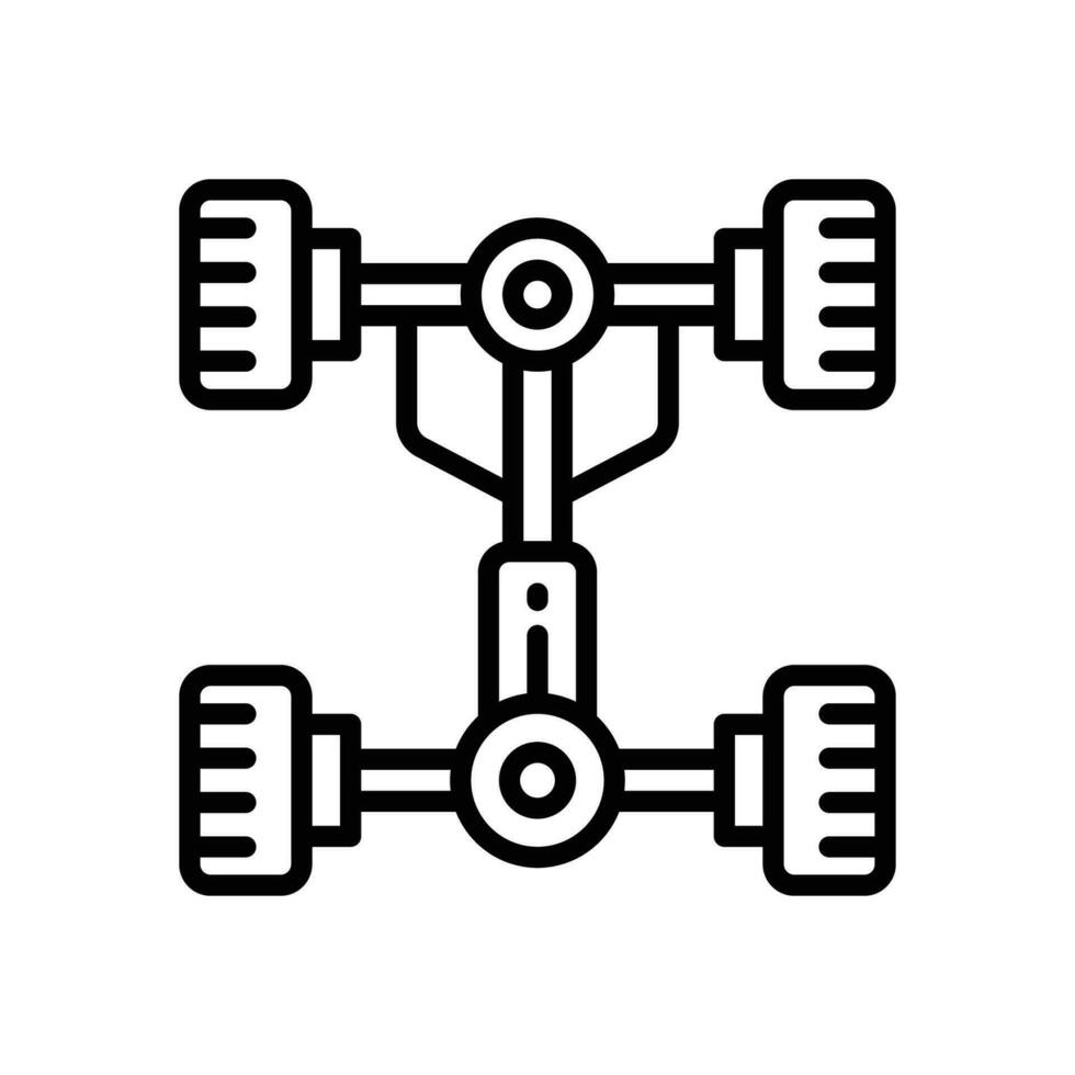 chassis icon. vector line icon for your website, mobile, presentation, and logo design.