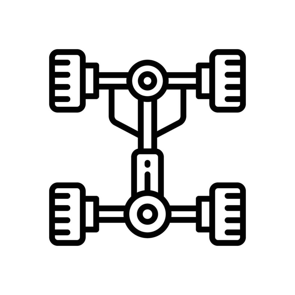 chassis icon. vector line icon for your website, mobile, presentation, and logo design.