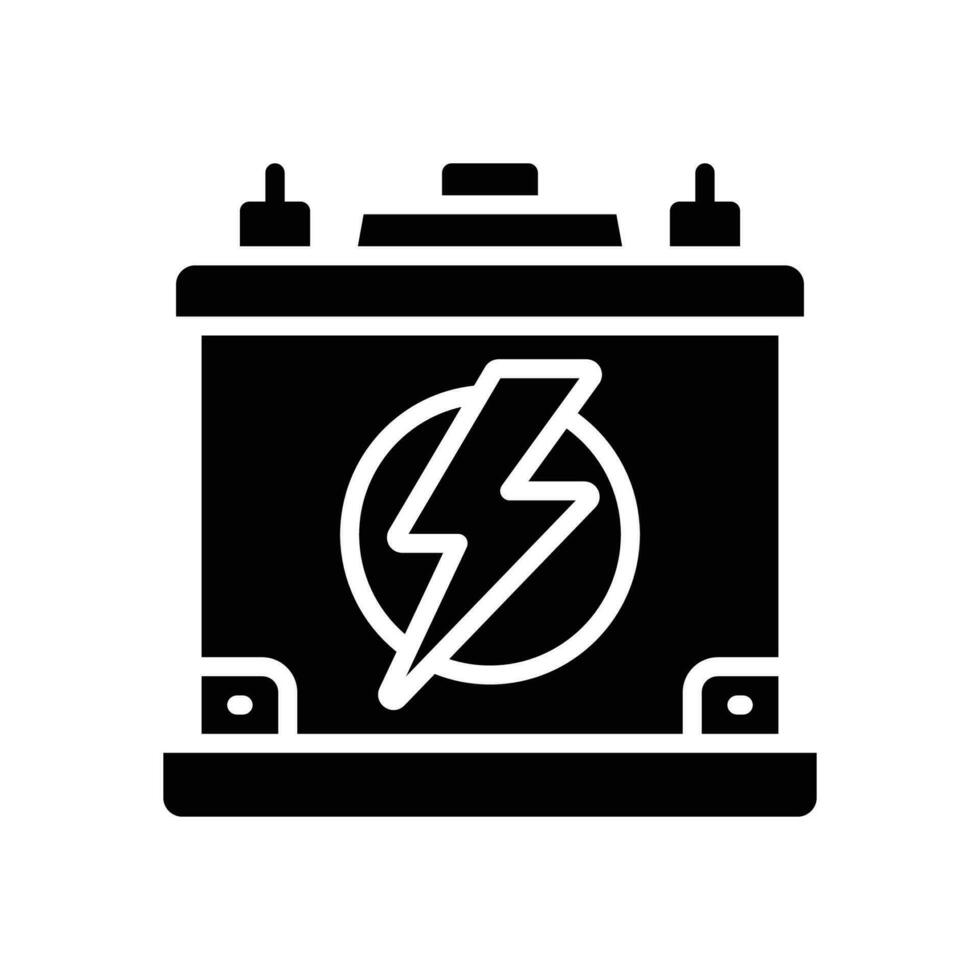 battery icon. vector glyph icon for your website, mobile, presentation, and logo design.