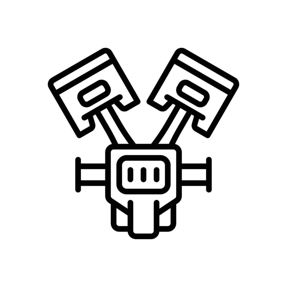 piston icon. vector line icon for your website, mobile, presentation, and logo design.