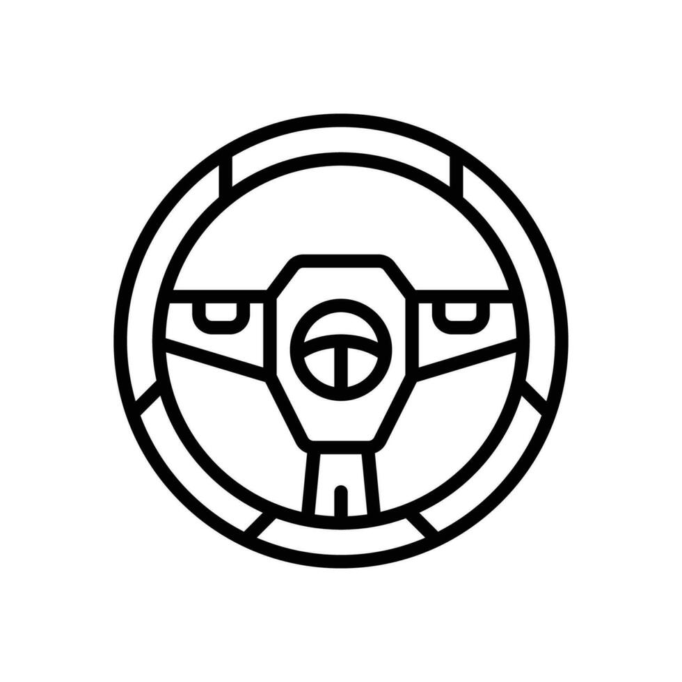 steering icon. vector line icon for your website, mobile, presentation, and logo design.