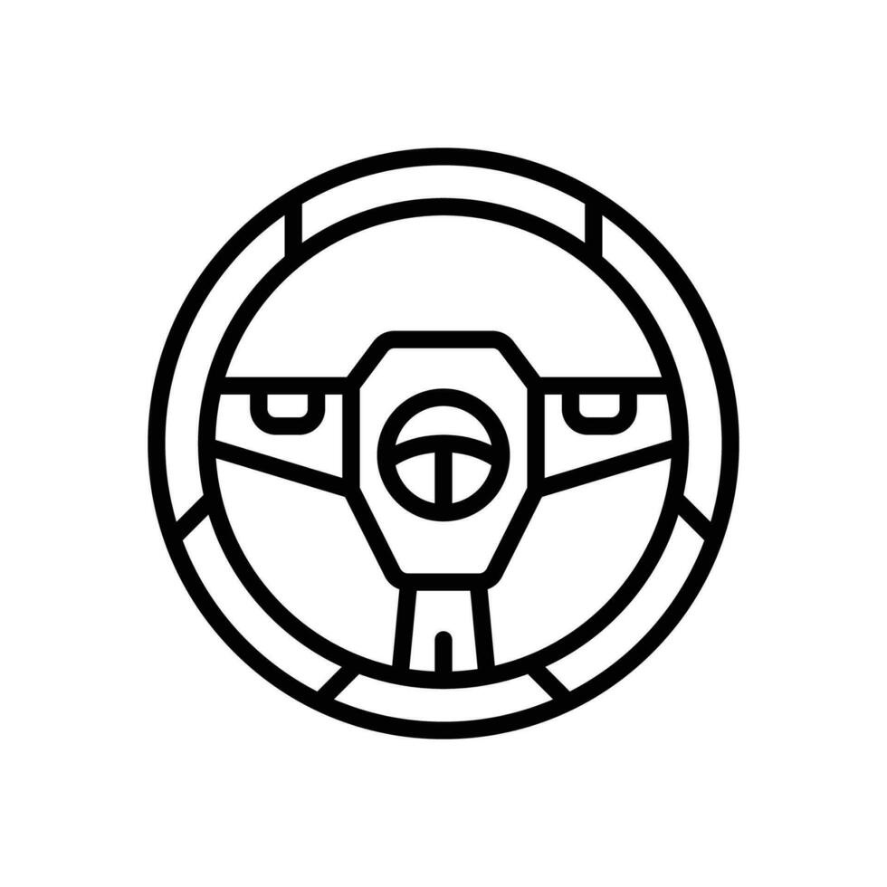 steering icon. vector line icon for your website, mobile, presentation, and logo design.