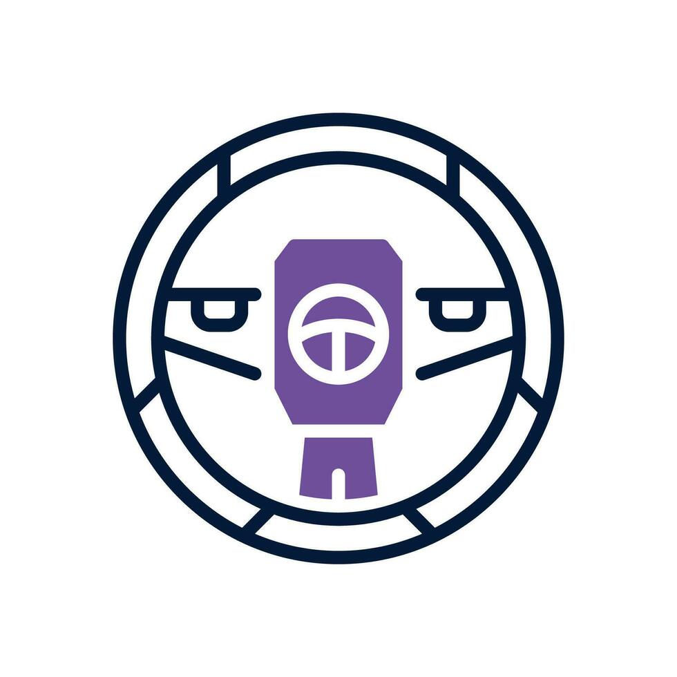 steering icon. vector dual tone icon for your website, mobile, presentation, and logo design.