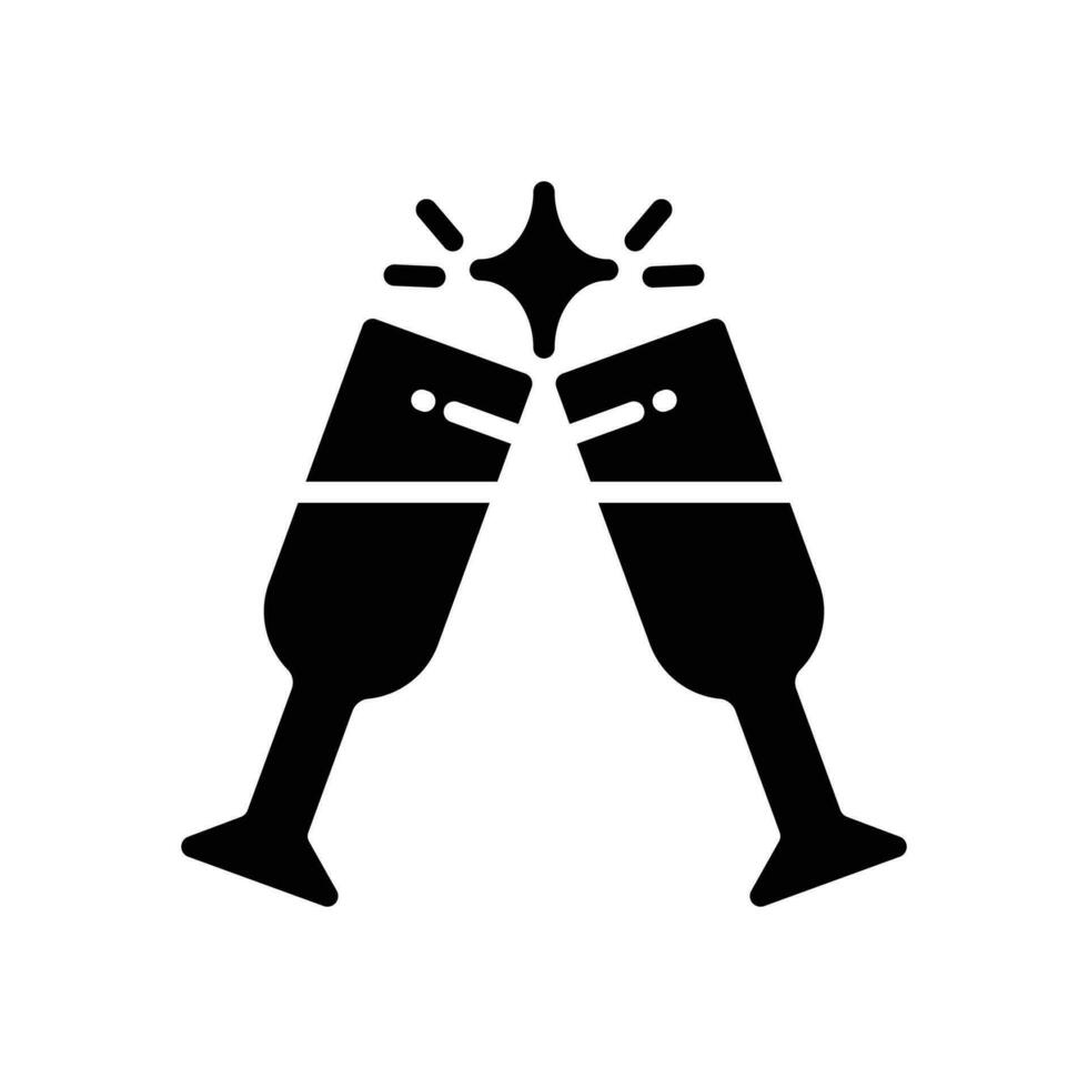 cheers icon. vector glyph icon for your website, mobile, presentation, and logo design.