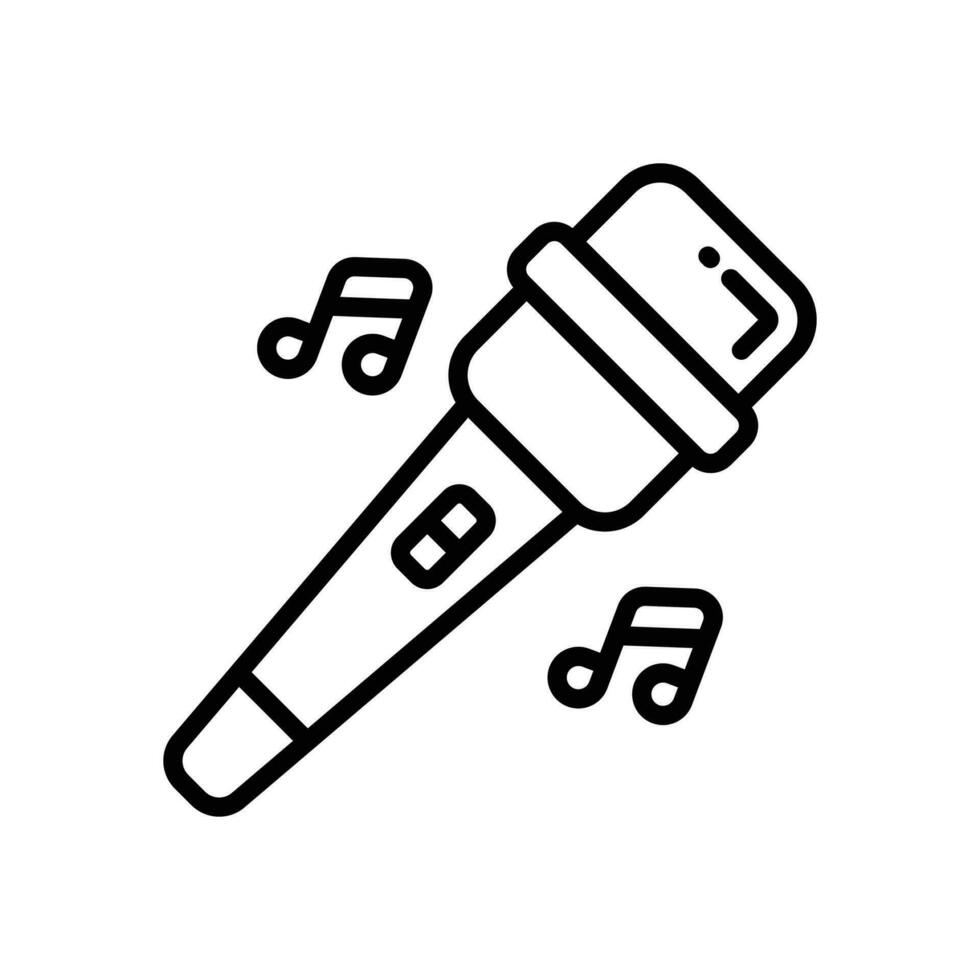 microphone icon. vector line icon for your website, mobile, presentation, and logo design.