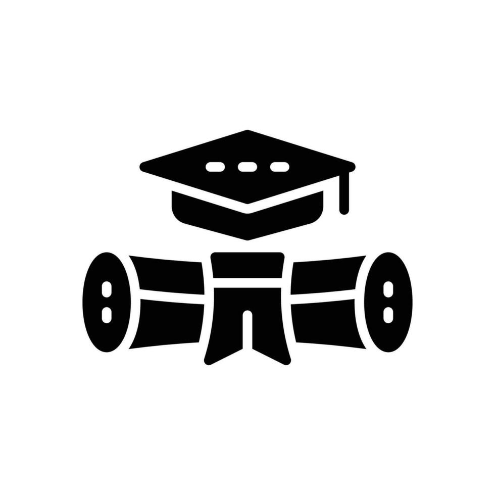 education icon. vector glyph icon for your website, mobile, presentation, and logo design.