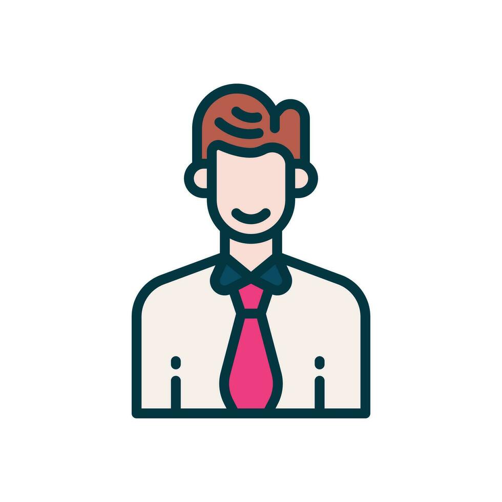 employee icon. vector filled color icon for your website, mobile, presentation, and logo design.