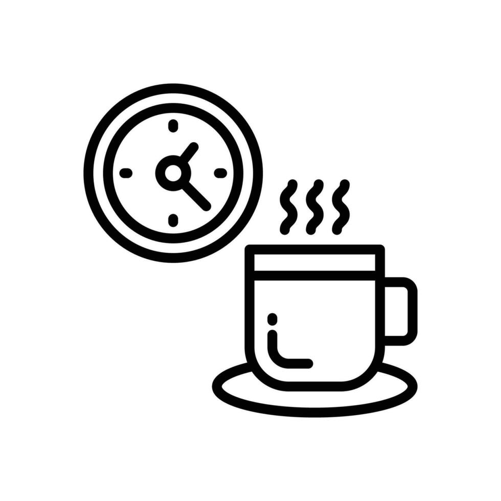 café descanso icono. vector línea icono para tu sitio web, móvil, presentación, y logo diseño.