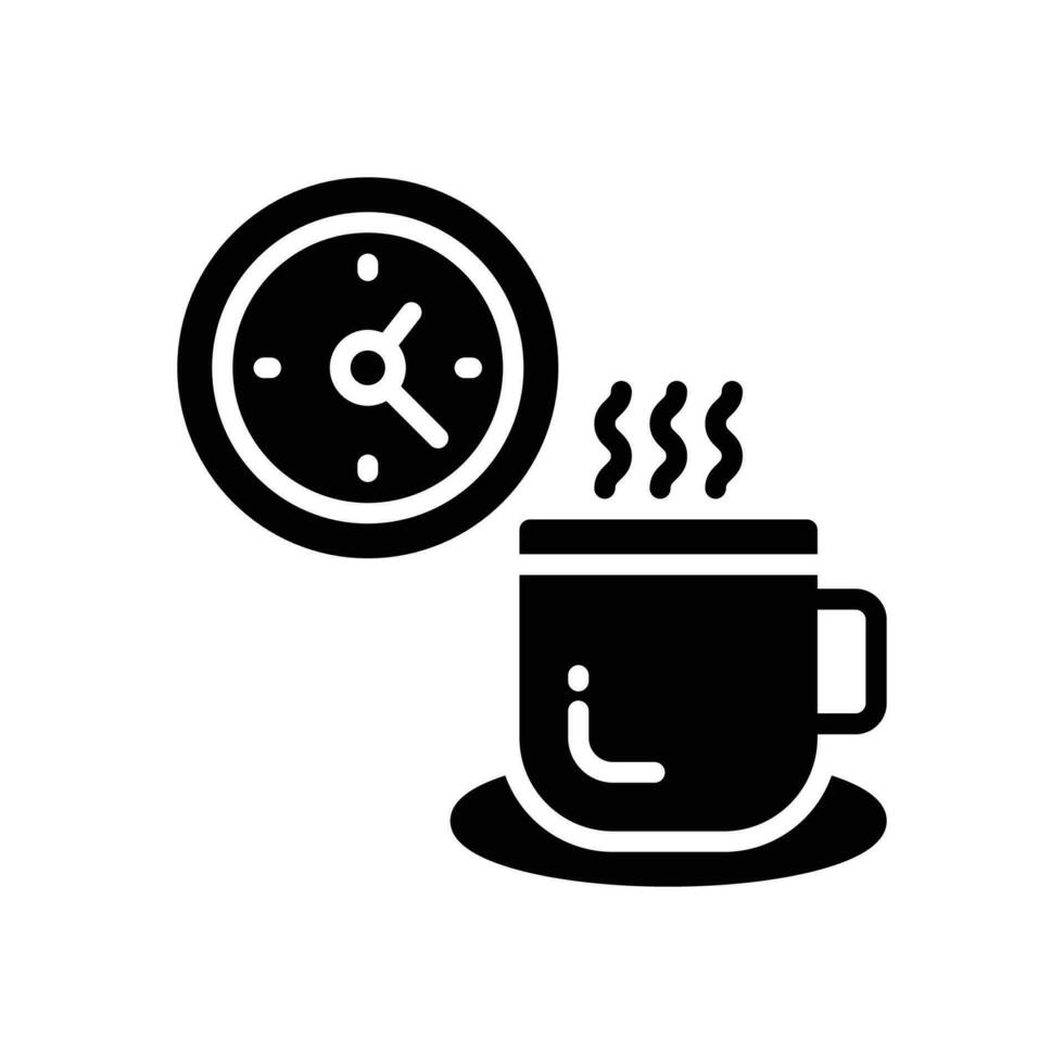 coffee break icon. vector glyph icon for your website, mobile, presentation, and logo design.