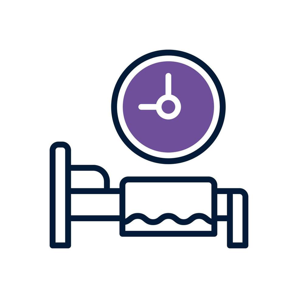 sleeping time icon. vector dual tone icon for your website, mobile, presentation, and logo design.