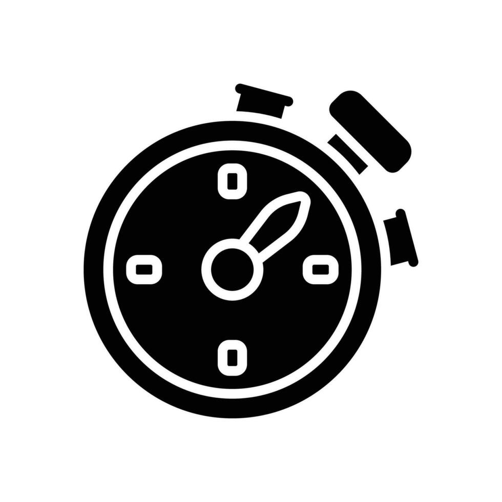 stopwatch icon. vector glyph icon for your website, mobile, presentation, and logo design.