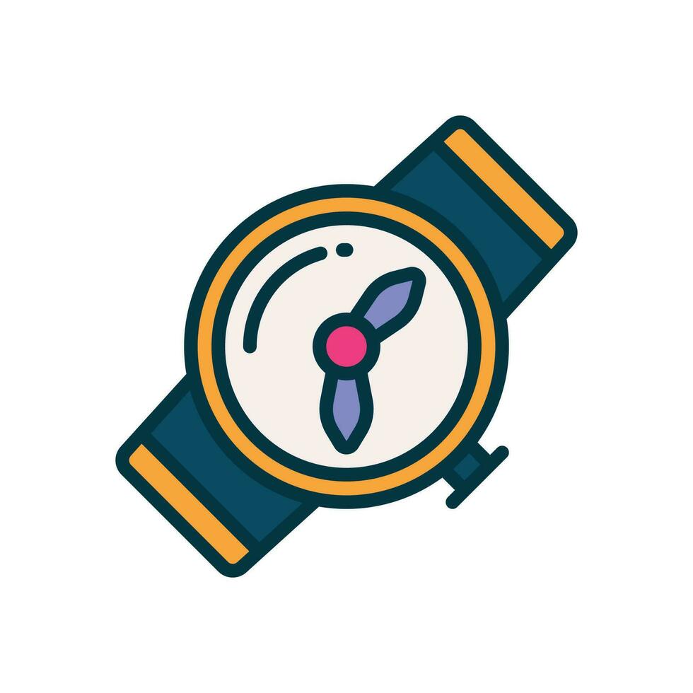 reloj icono. vector lleno color icono para tu sitio web, móvil, presentación, y logo diseño.