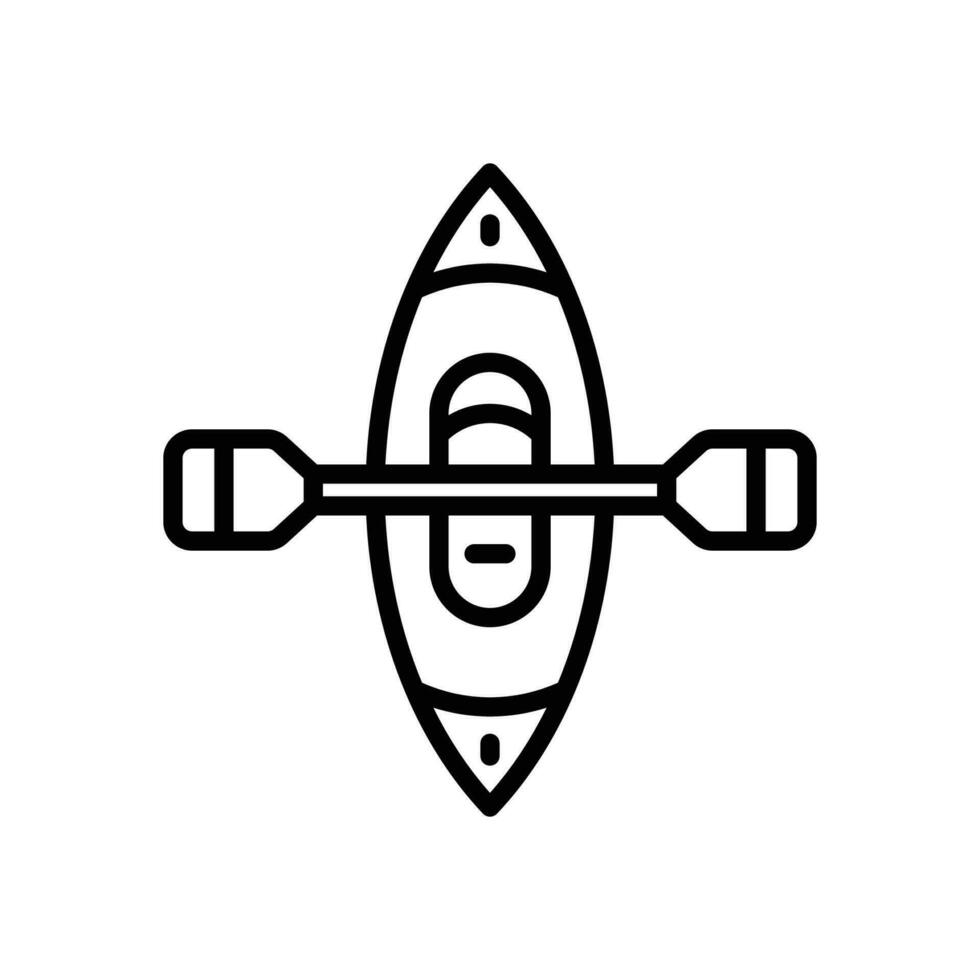 canoe icon. vector line icon for your website, mobile, presentation, and logo design.