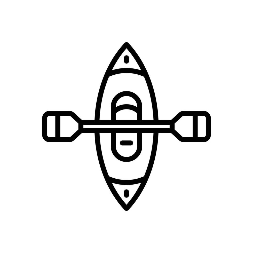 canoe icon. vector line icon for your website, mobile, presentation, and logo design.