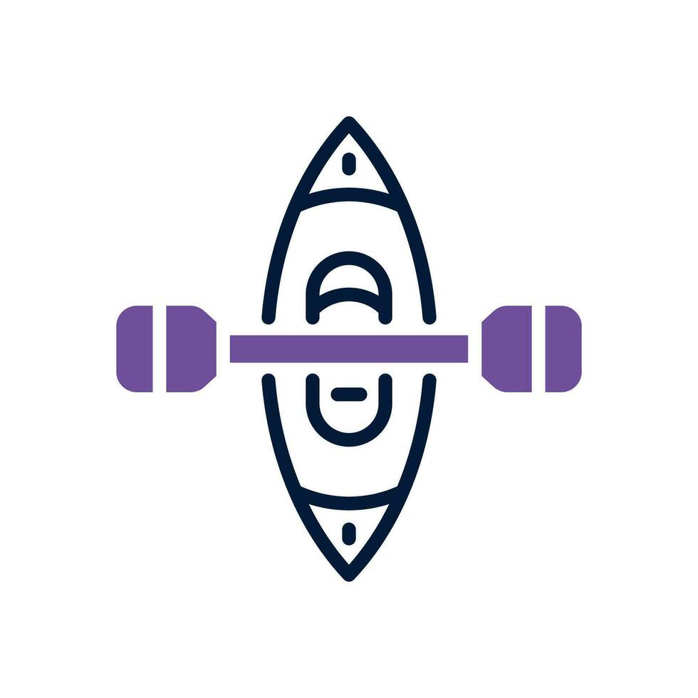 canoe icon. vector dual tone icon for your website, mobile, presentation, and logo design.