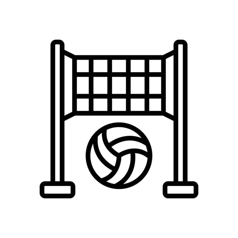 volleyball icon. vector line icon for your website, mobile, presentation, and logo design.