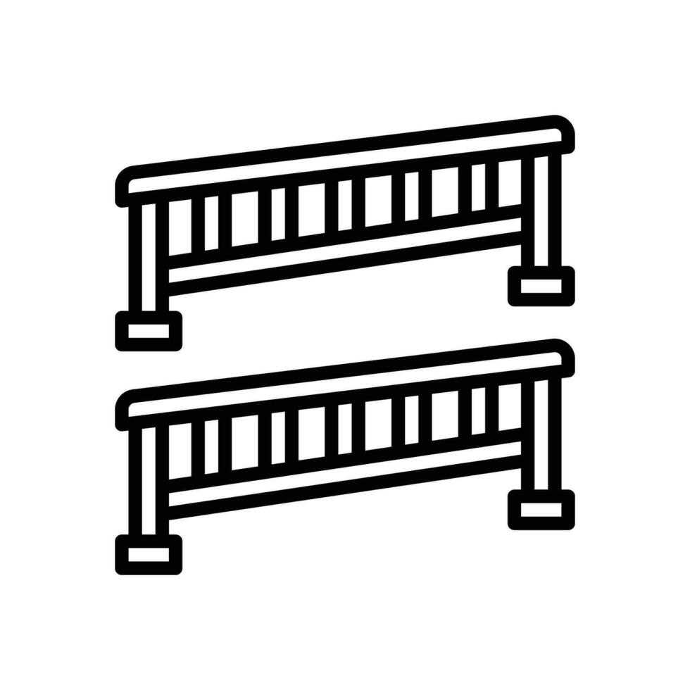 rails icon. vector line icon for your website, mobile, presentation, and logo design.