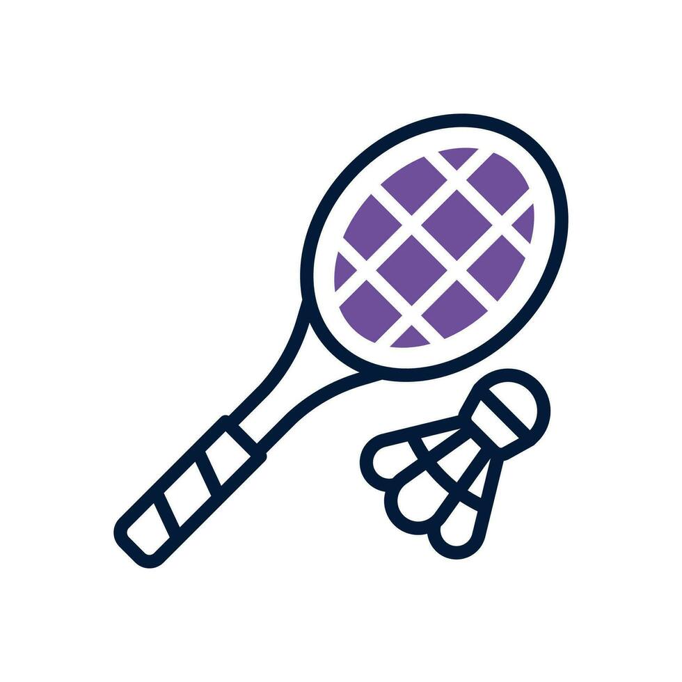 badminton icon. vector dual tone icon for your website, mobile, presentation, and logo design.