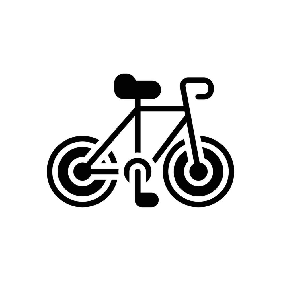 bike icon. vector glyph icon for your website, mobile, presentation, and logo design.