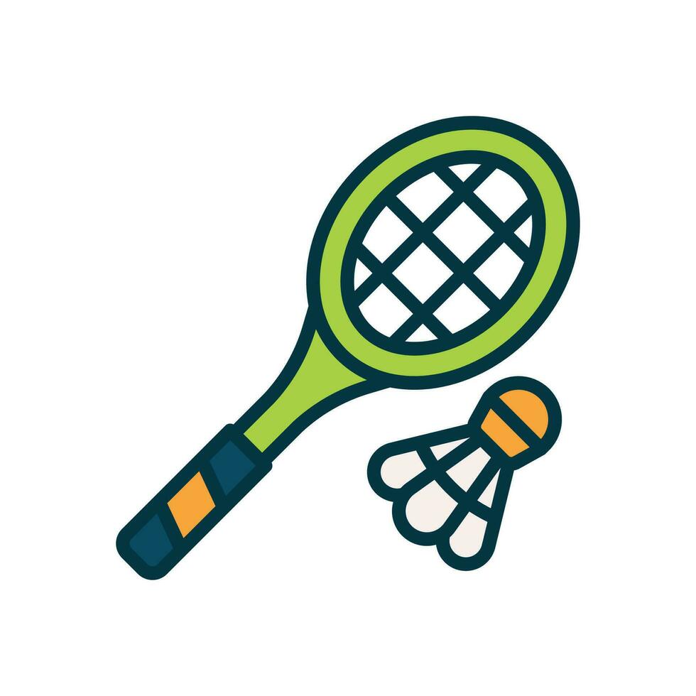 bádminton icono. vector lleno color icono para tu sitio web, móvil, presentación, y logo diseño.