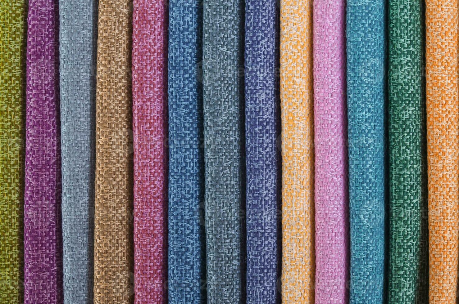 Colorful background, A stack of colorful fabric. Full frame shot of muti colored fabric background photo