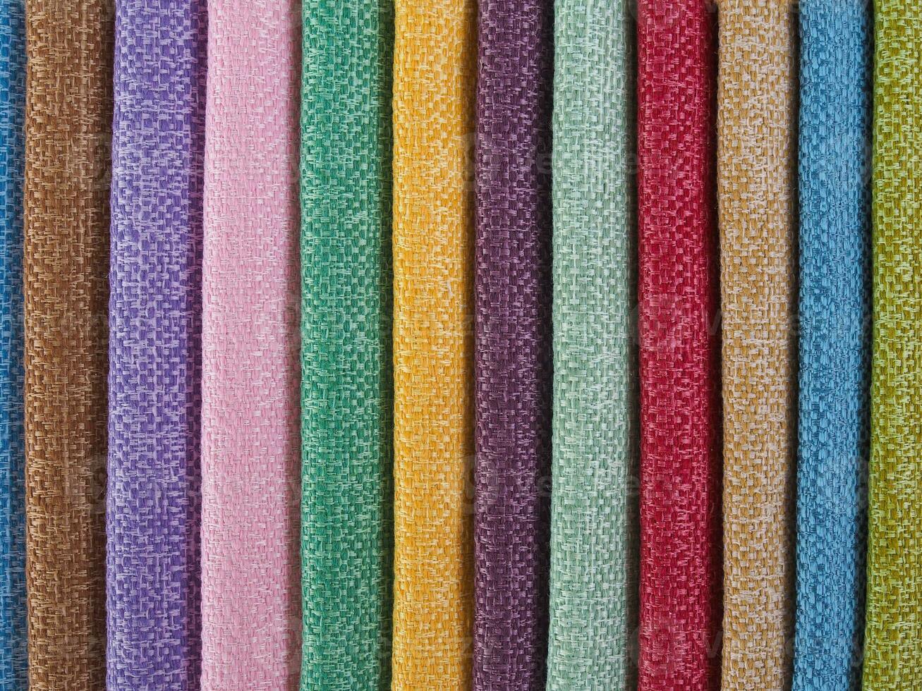 Colorful background, A stack of colorful fabric. Full frame shot of muti colored fabric background photo