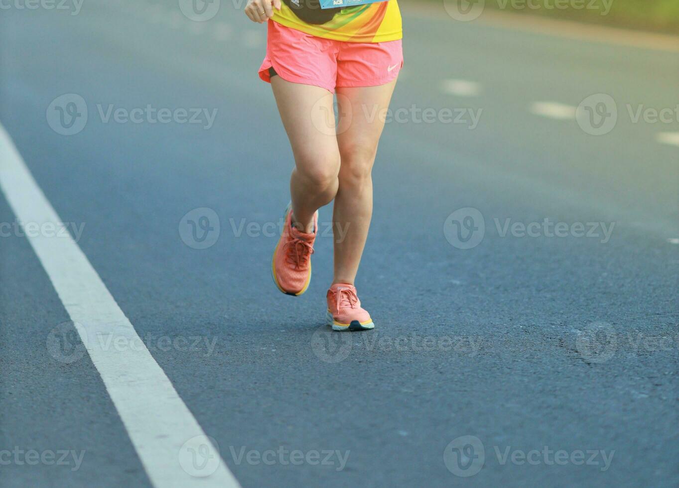 Runners while running compete to find the winner. photo