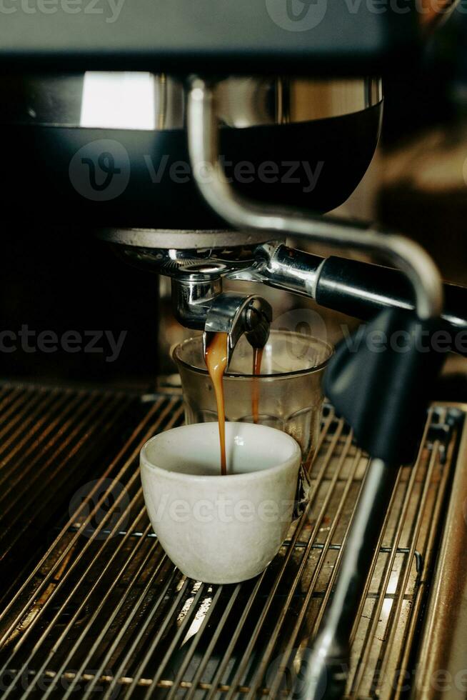 The aroma of espresso coffee photo