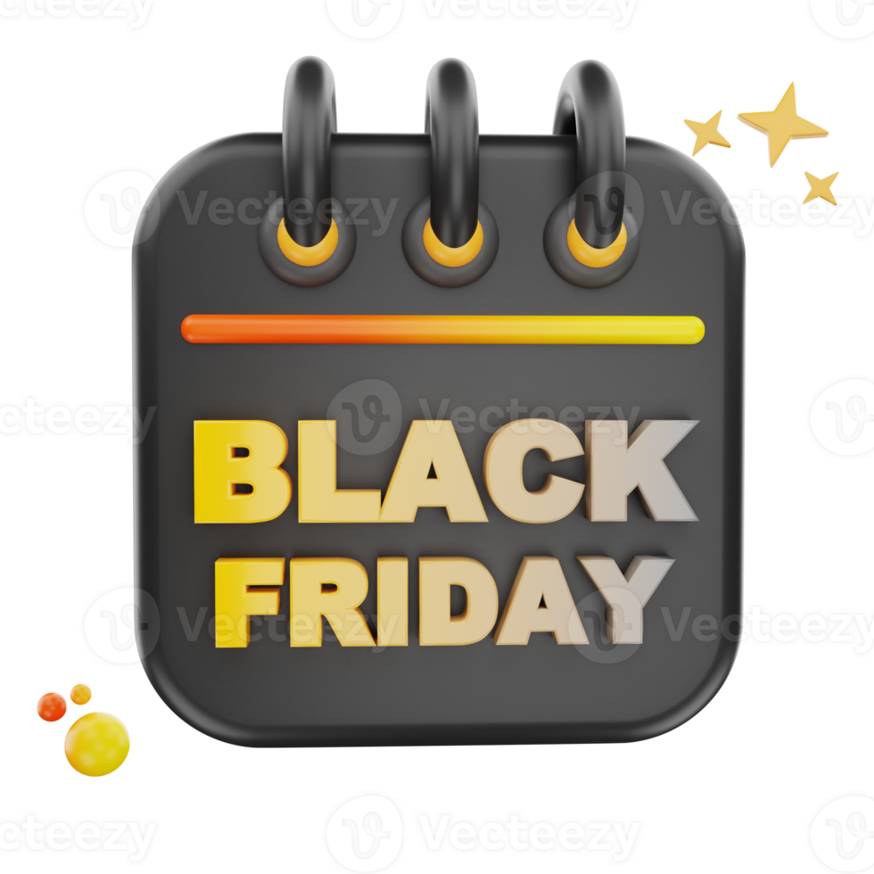3d rendering Calender icon object png