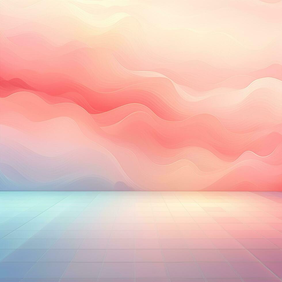 AI generated subtle pink gradient background with floor AI Generative photo