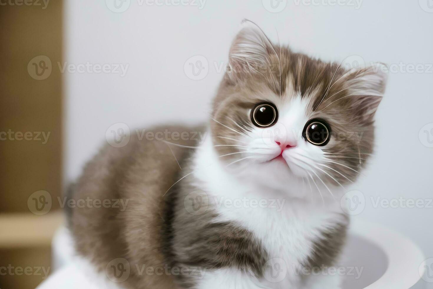 AI generated AI Generative Close up of a cat photo