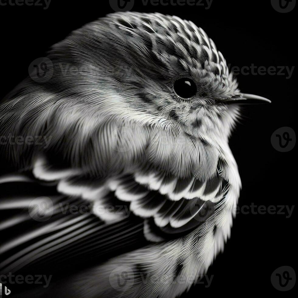 AI generated AI Generative Close up of a bird photo