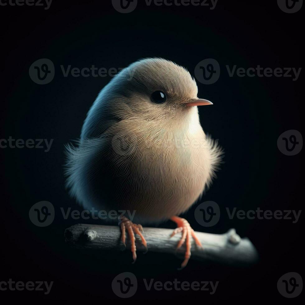 AI generated AI Generative Close up of a bird photo