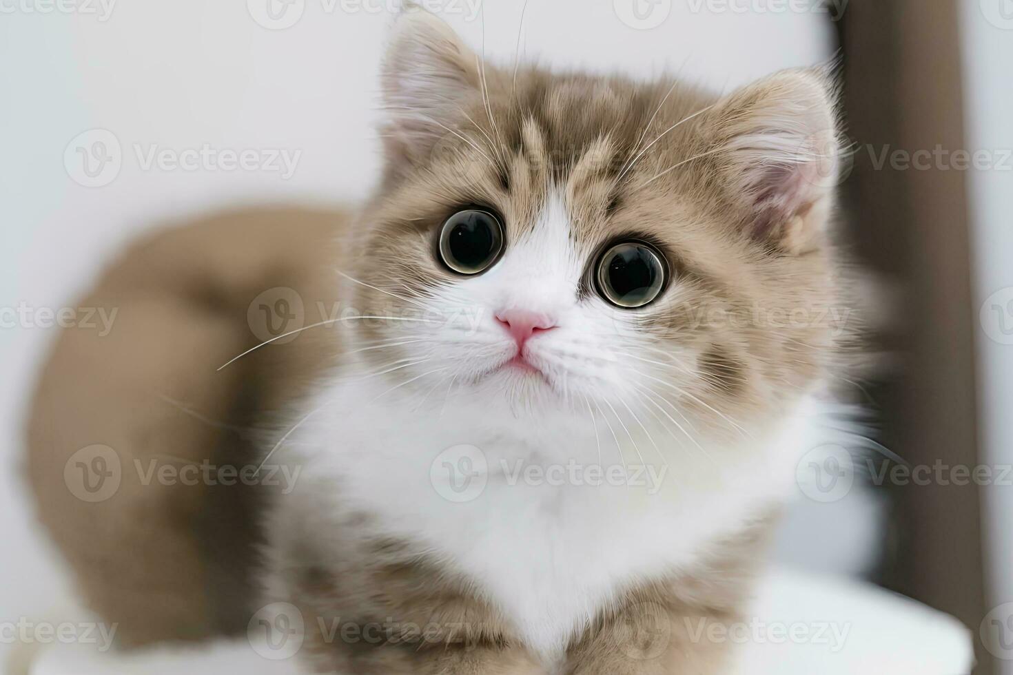 AI generated AI Generative Close up of a cat photo