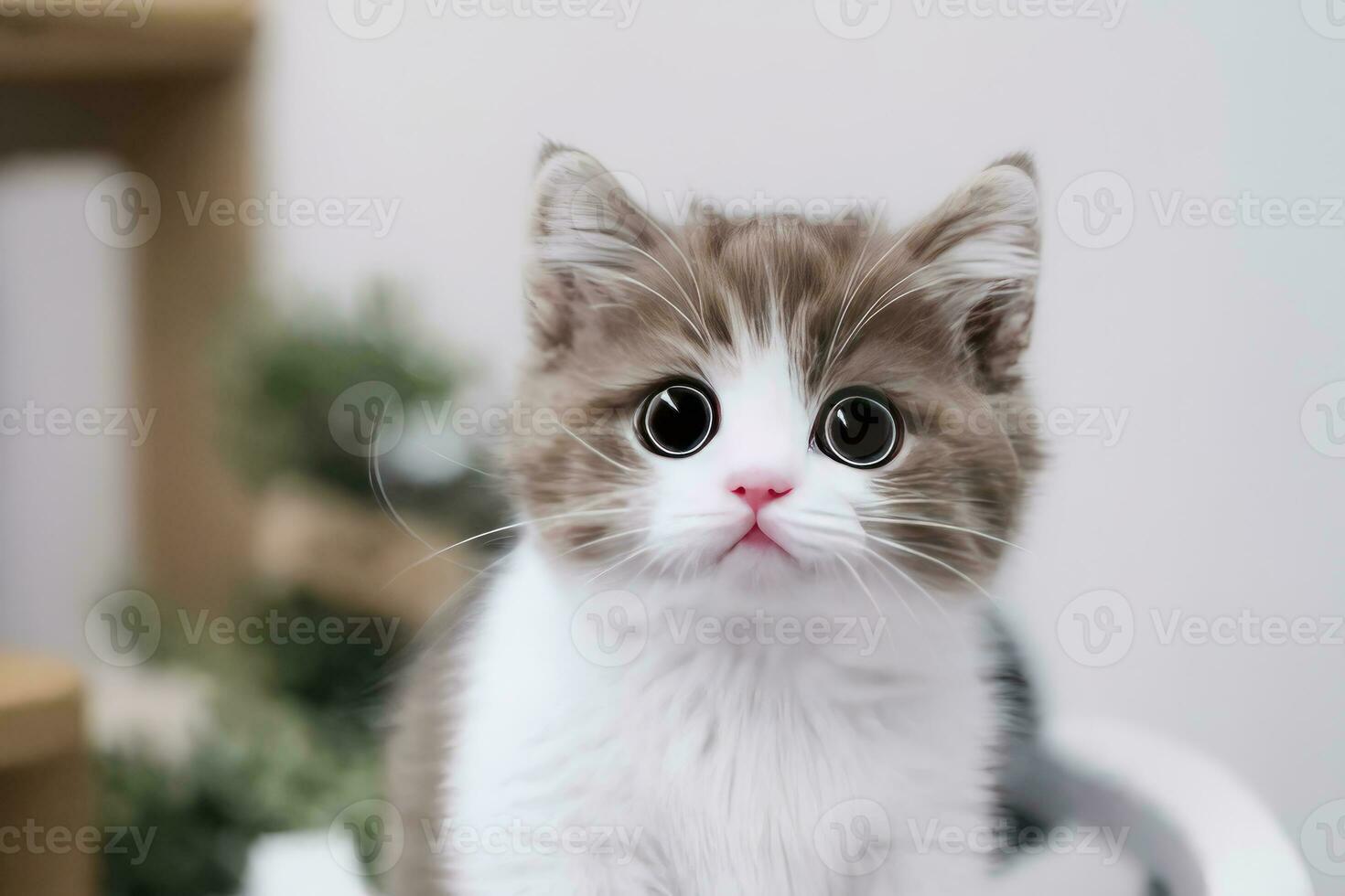 AI generated AI Generative Close up of a cat photo