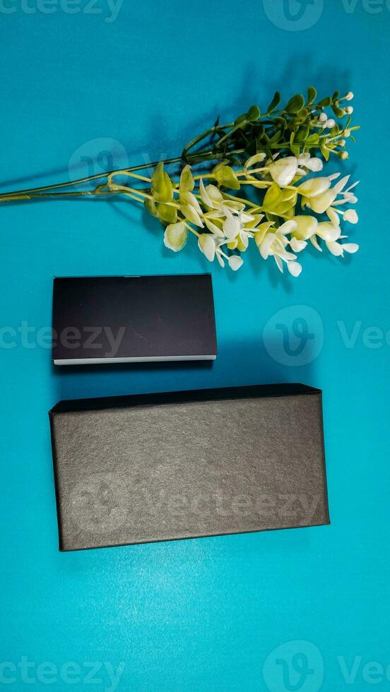 Black box photo for your business product packaging mockup