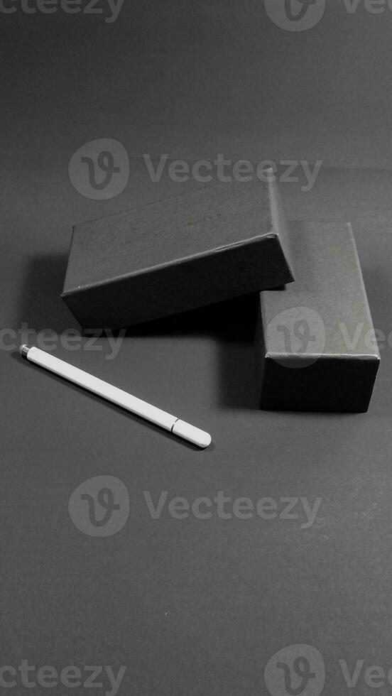 Black box photo for your business product packaging mockup