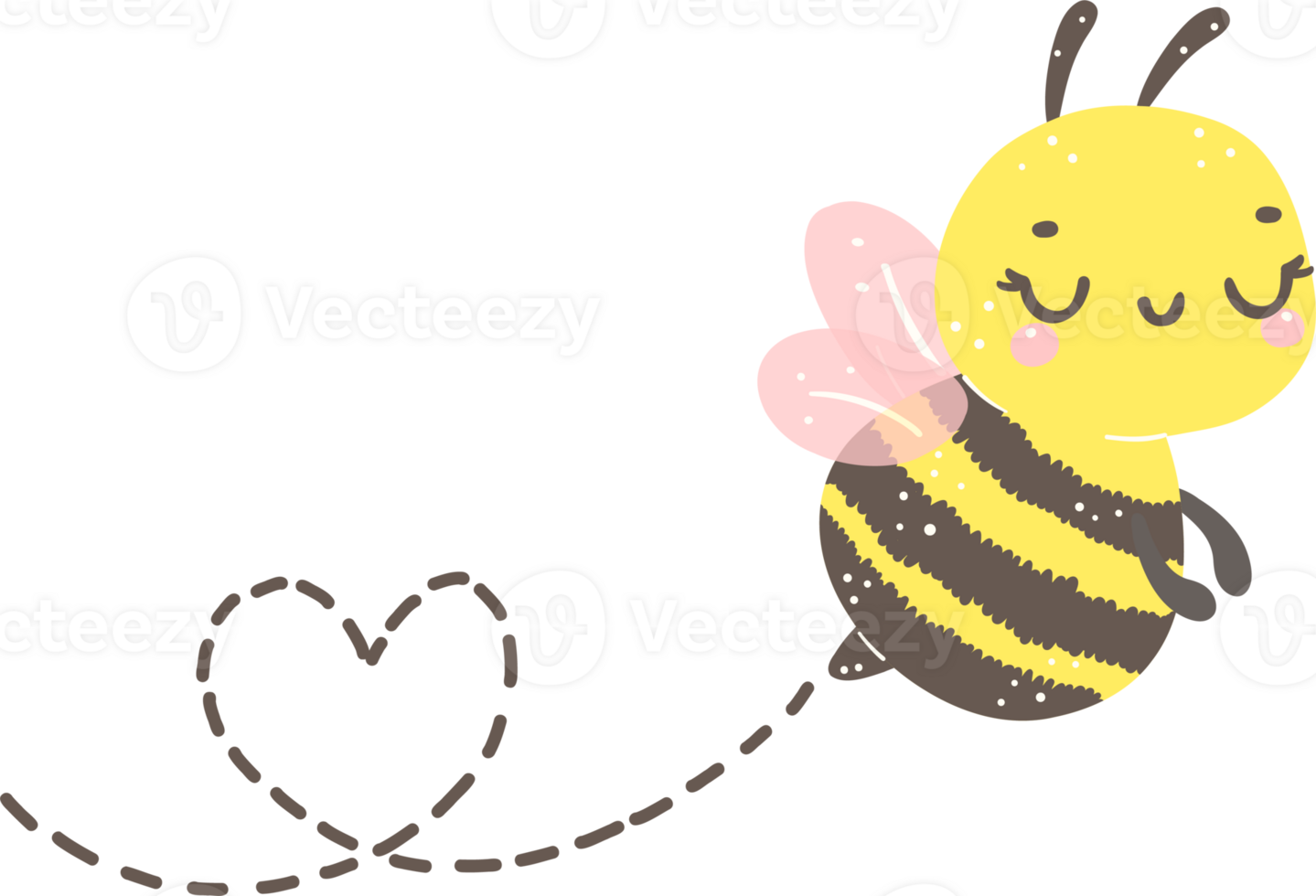 cute-buzzing-bee-flying-cartoon-35041685-png