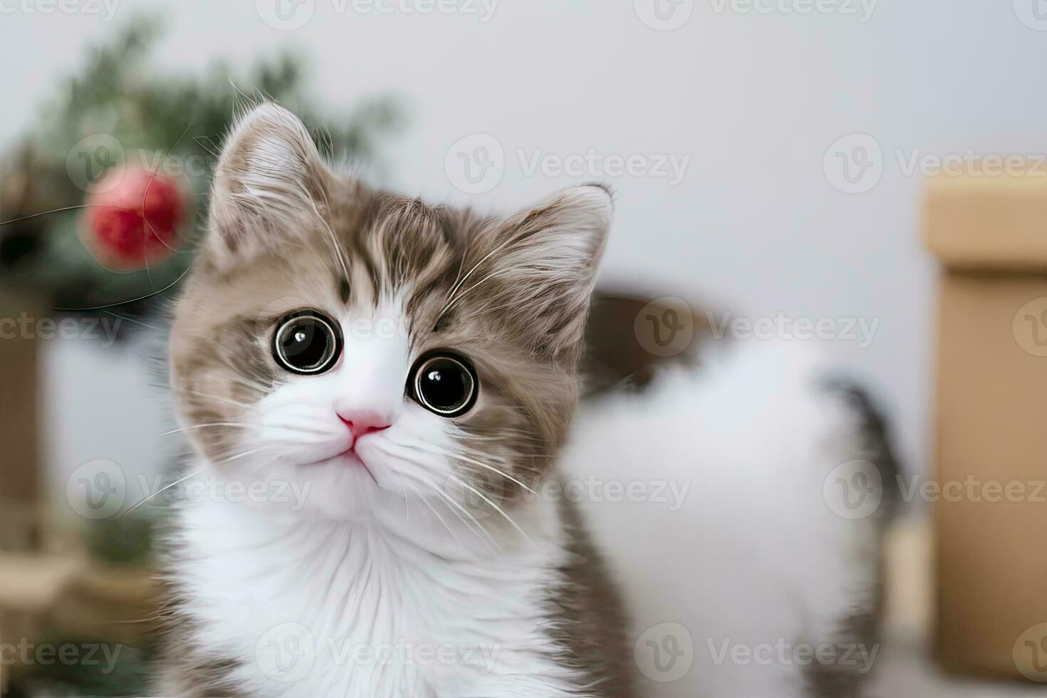 AI generated AI Generative Close up of a cat photo