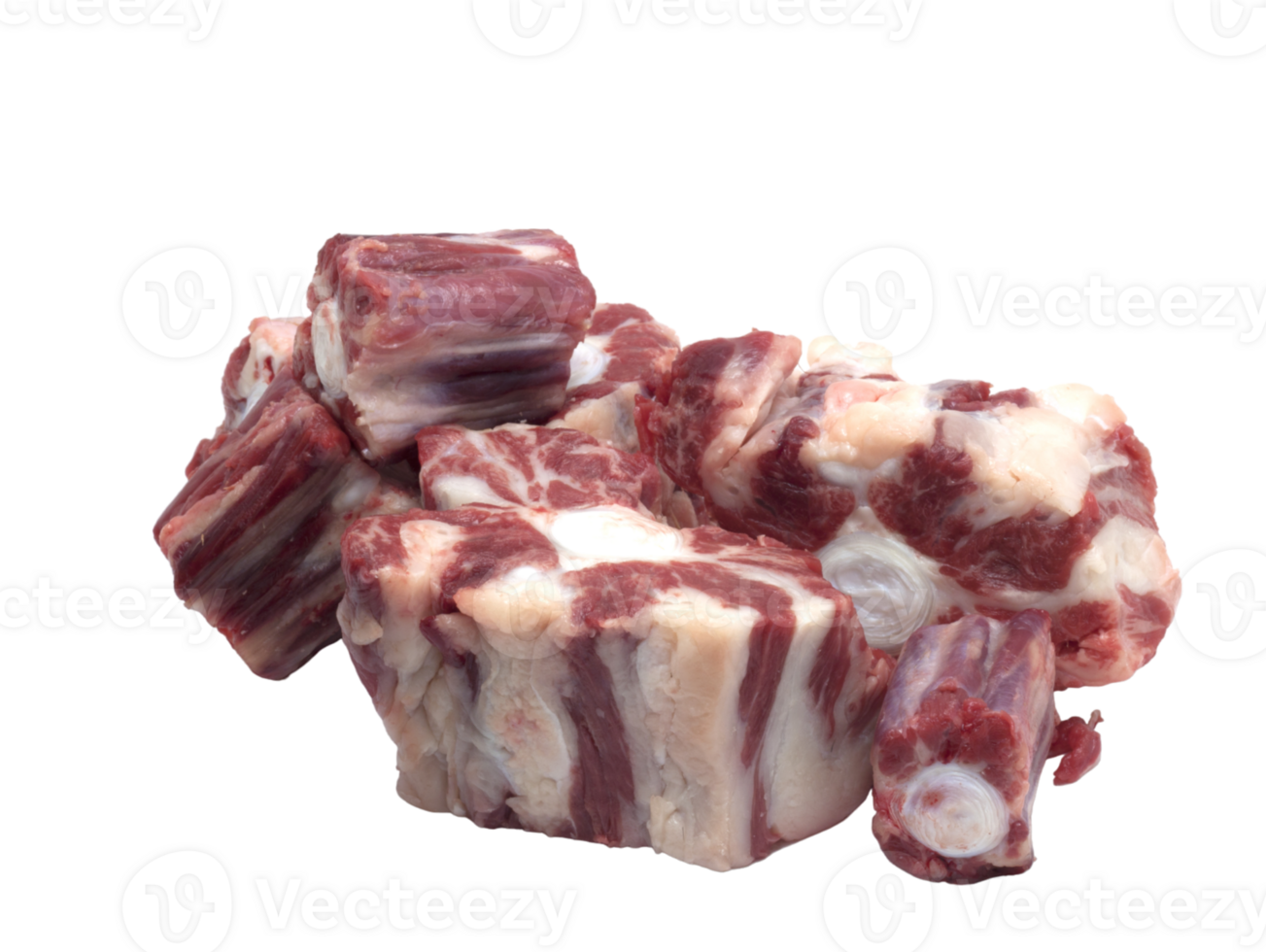 butcher's tail cleaned and cut into pieces png