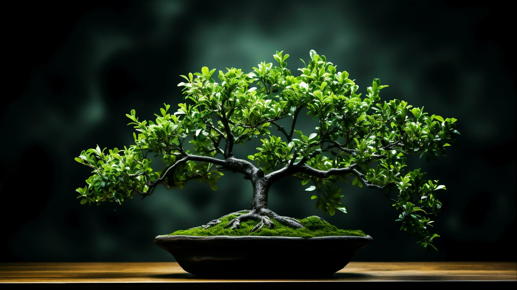 AI generated Vibrant Greenery Closeup Natural Background of Tree Leaves Ideal for Foliage Texture Designs, Ai Generated photo
