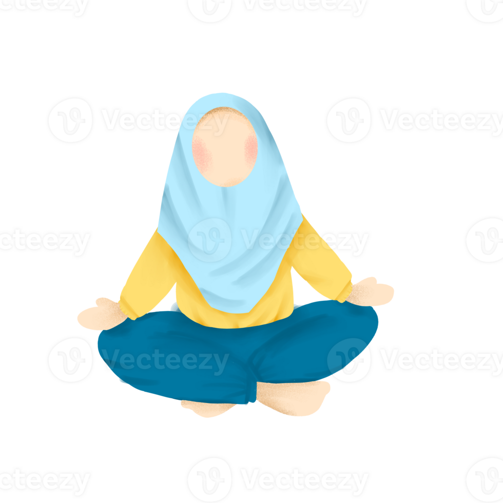haciendo yoga dibujos animados ilustración en png transparente antecedentes