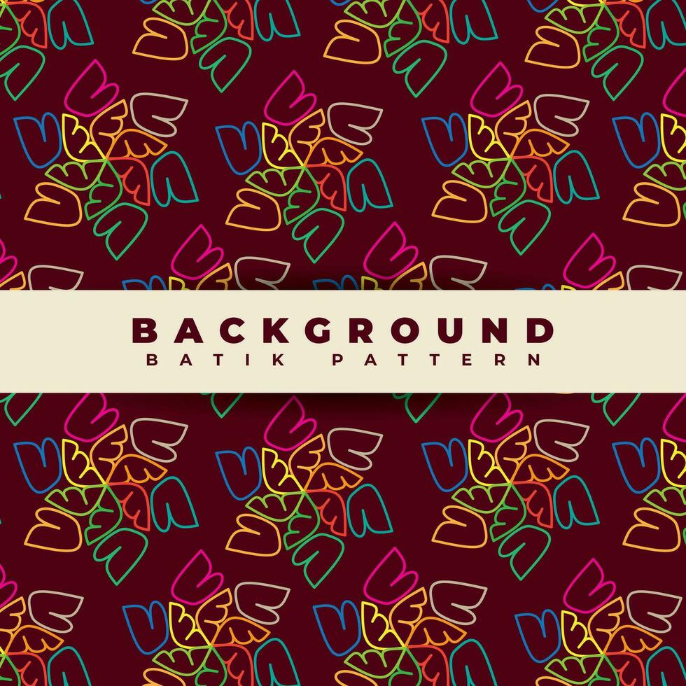 Seamless pattern background design, with colorful floral style vector