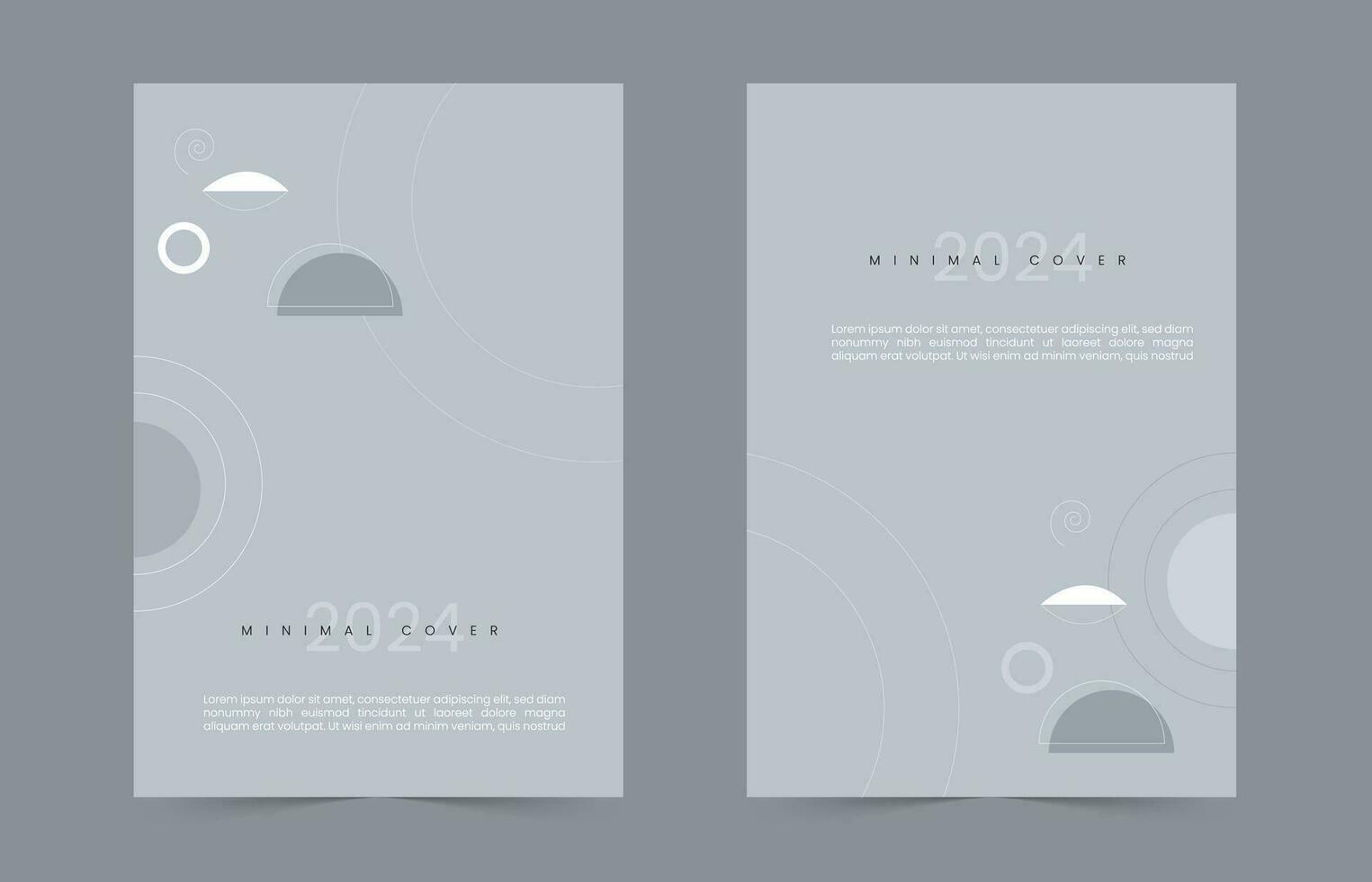 2024 minimal Cover Modern template set vector design