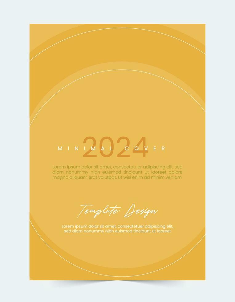 2024 minimal Cover Modern template set vector design