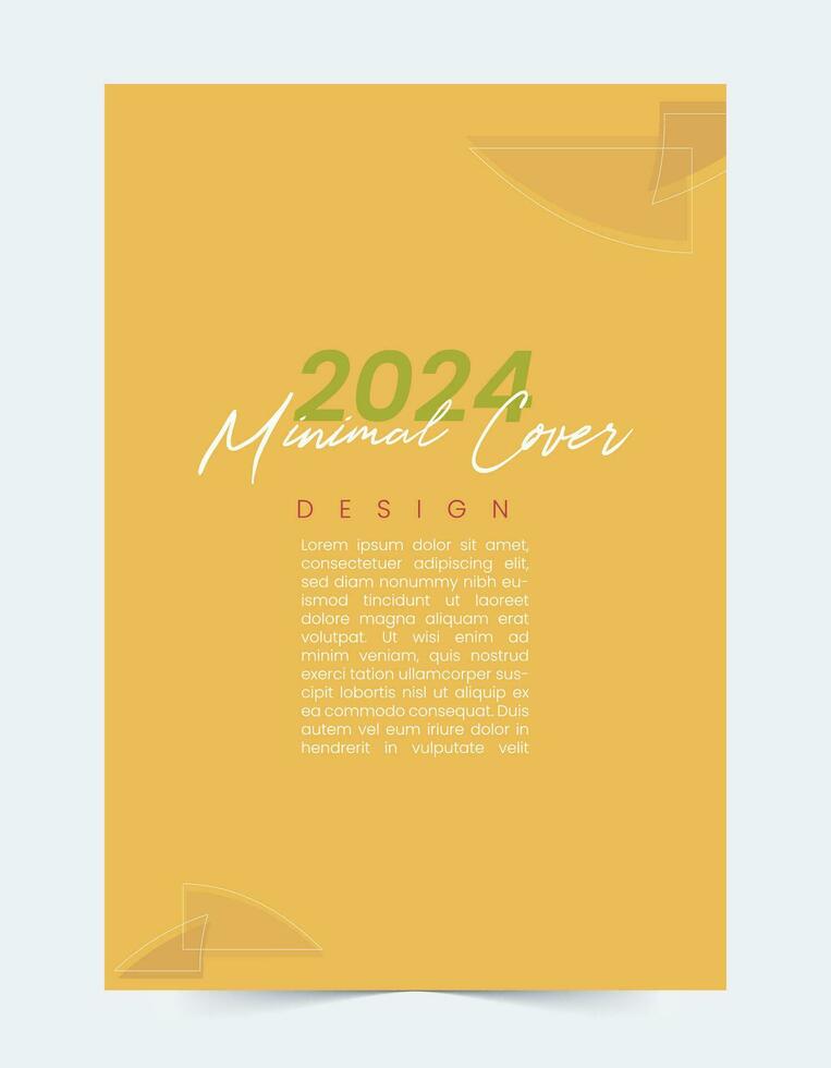 2024 mínimo cubrir moderno modelo conjunto vector diseño